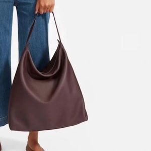 Everlane Boss Bag Pebbled Burgundy